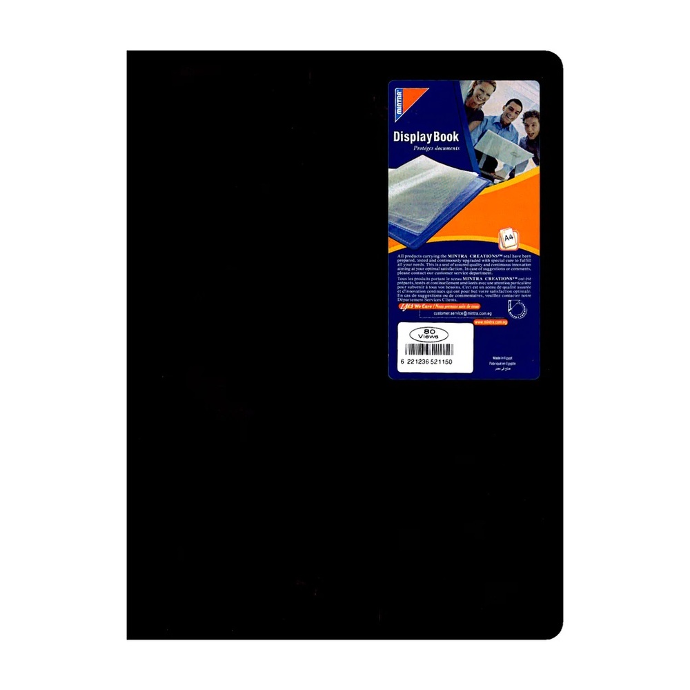 Porte Vues 80 Vues Mintra 40 Pochettes Couleurs Assorties