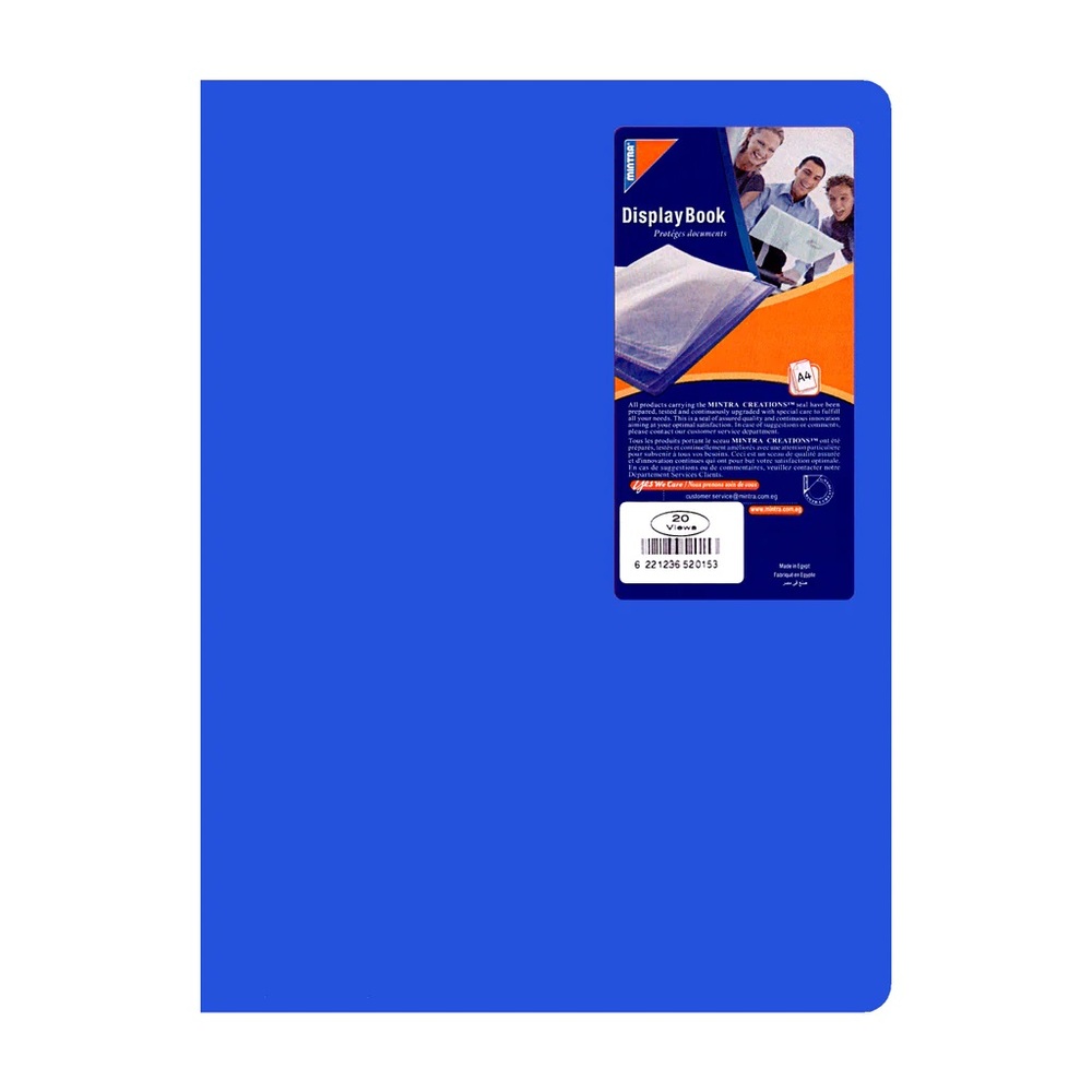 Porte Vues 80 Vues Mintra 40 Pochettes Couleurs Assorties