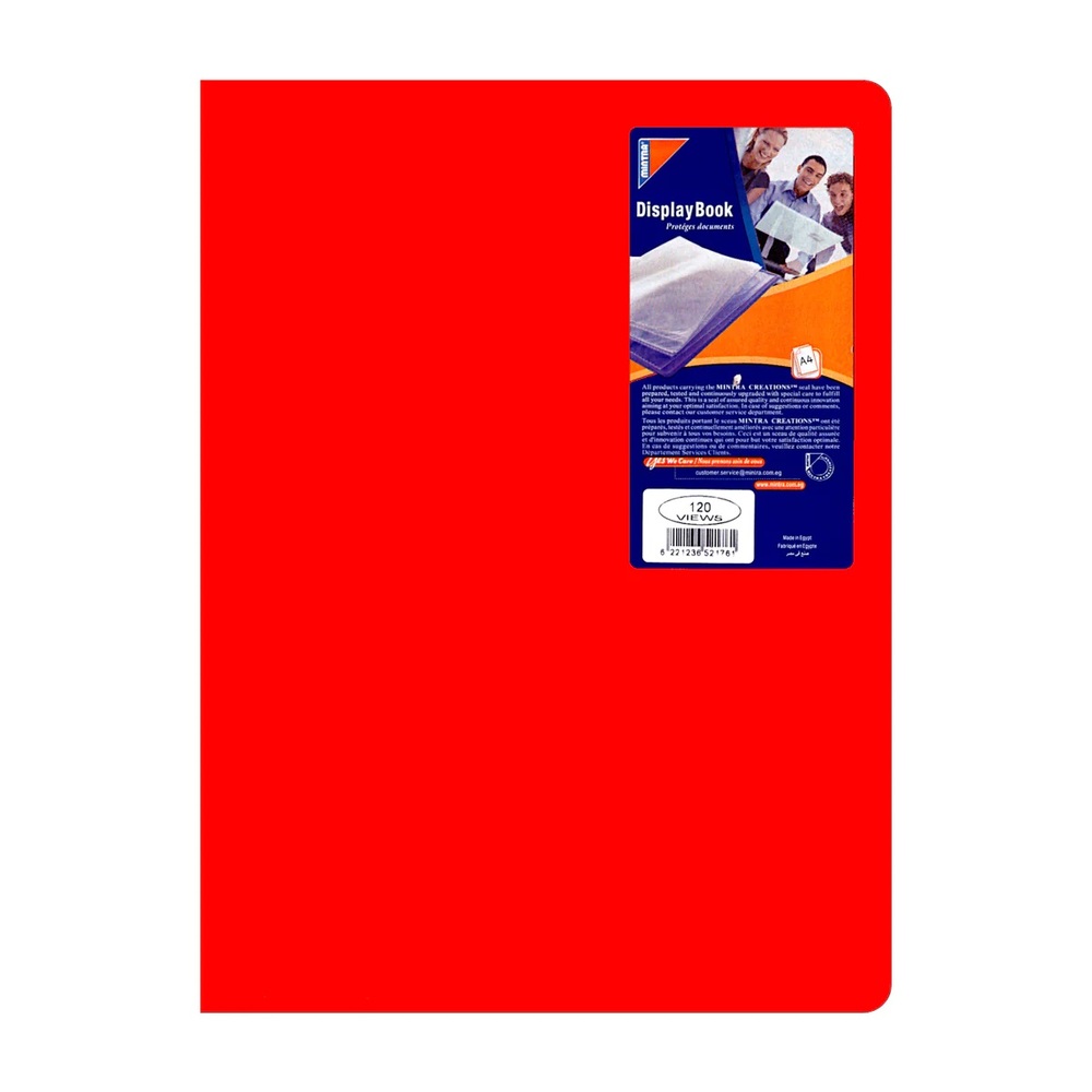 Porte Vues 80 Vues Mintra 40 Pochettes Couleurs Assorties