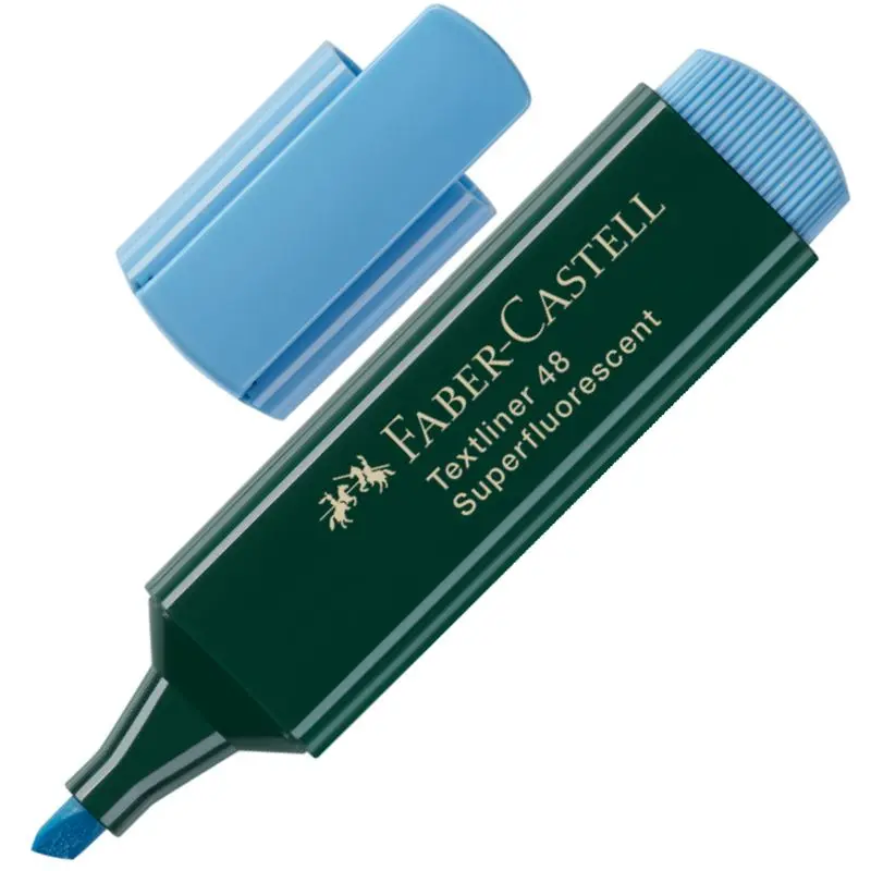 Fluorescent Textliner Faber Castell Bleu 154851