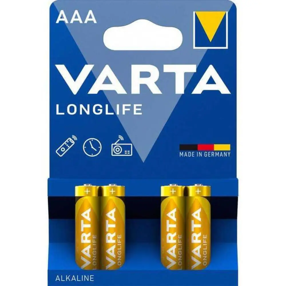 Pack 4 Piles Varta AAA 1.5V Longlife