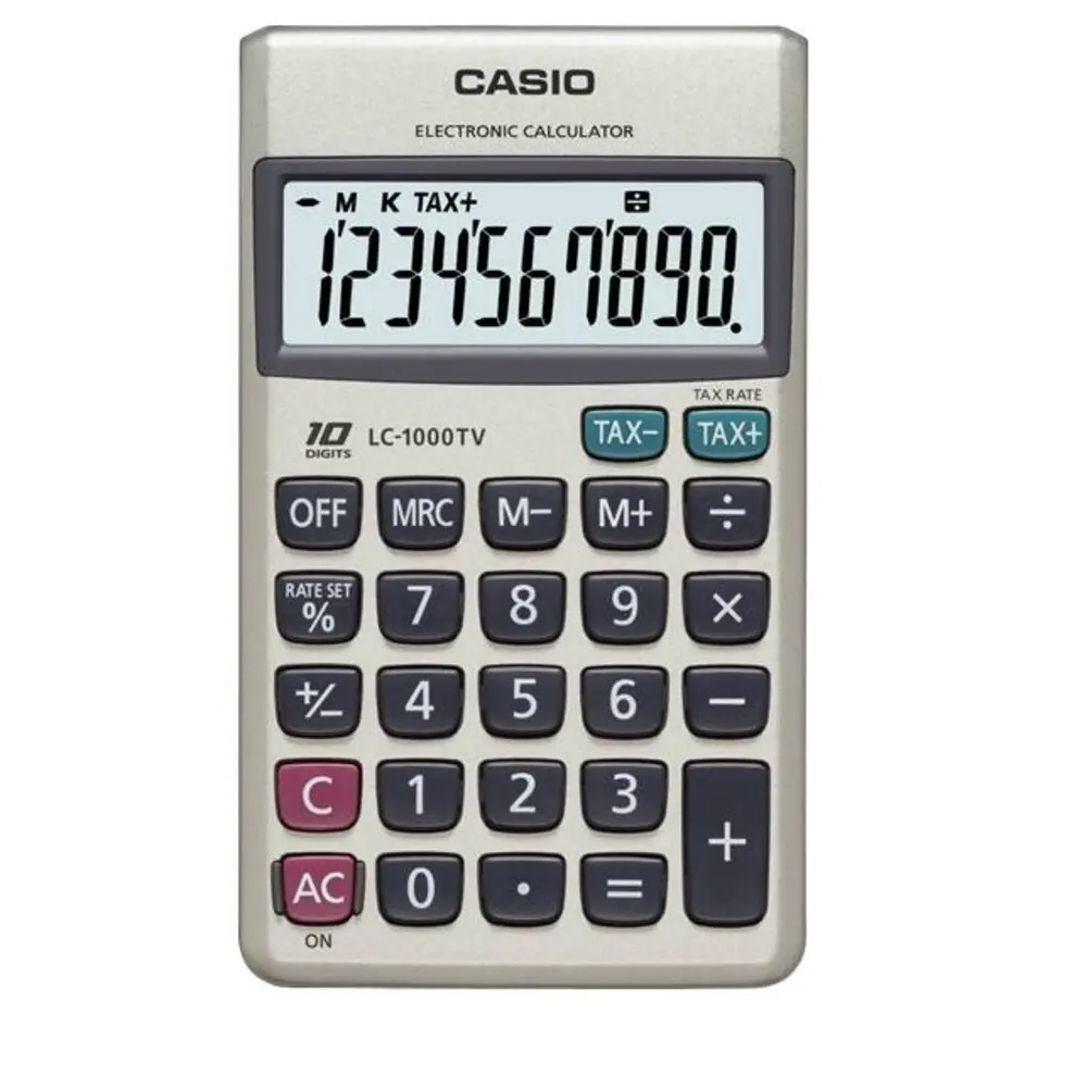 Calculatrice Casio LC-1000TV-W