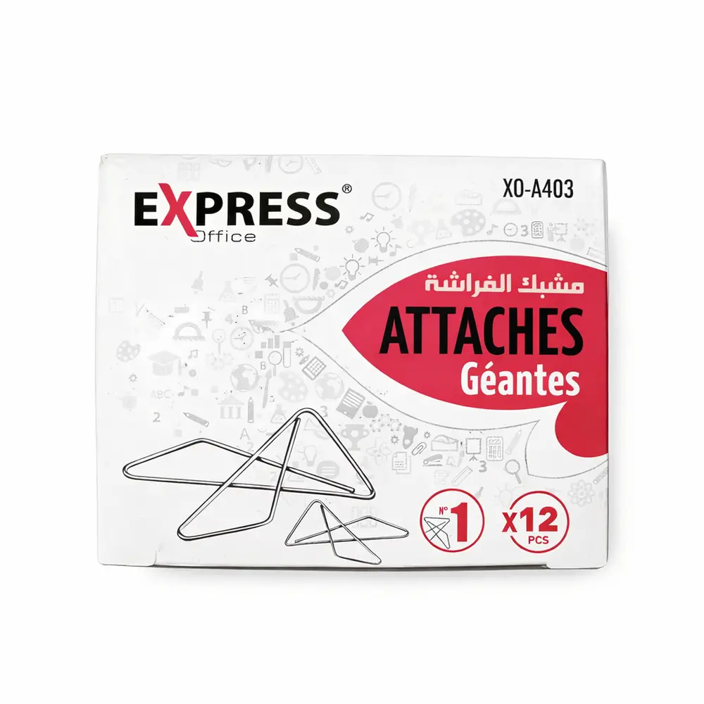 Boite Trombones Géantes Express 12 Pcs XO-A403 N°1