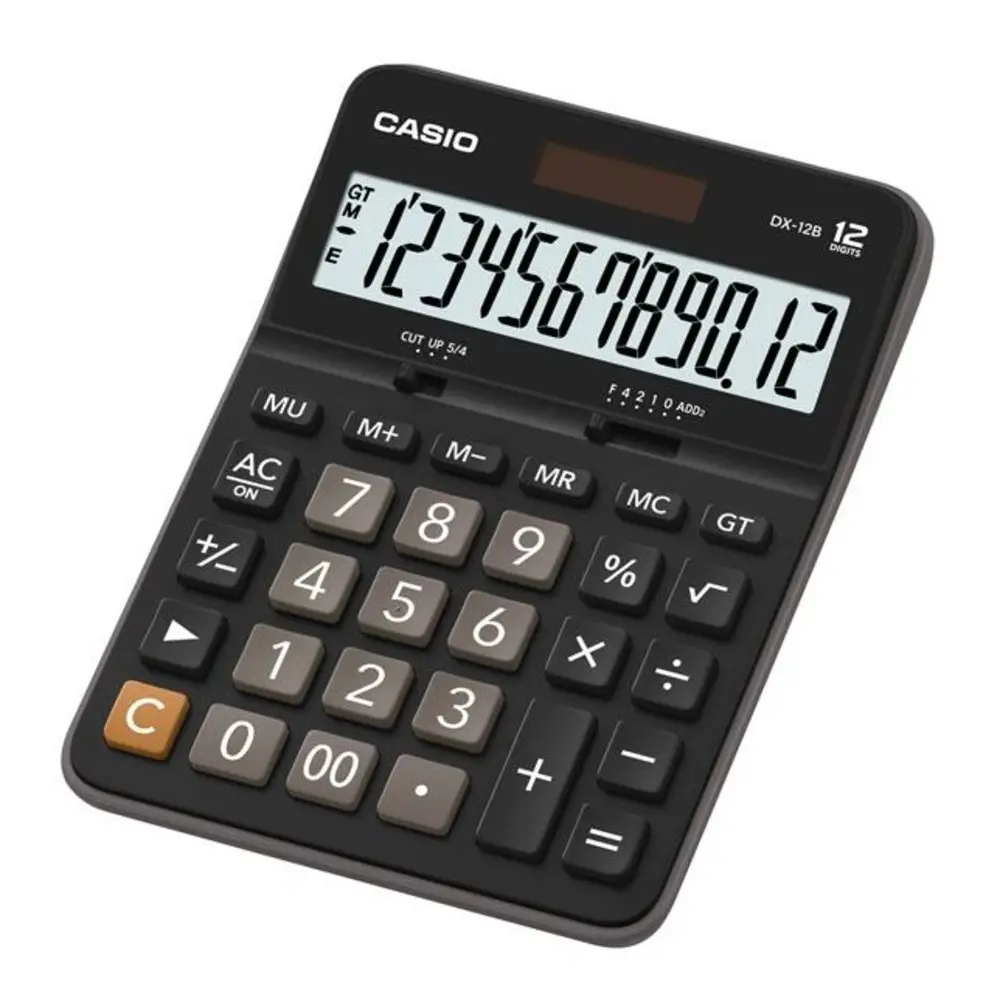 Calculatrice Casio DX-12B-BK-W-DC