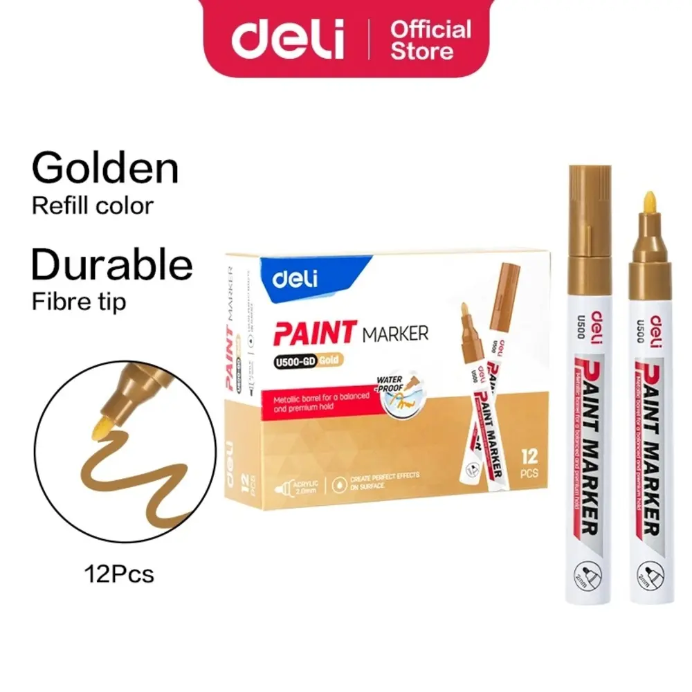 Marqueur Permanent Deli U500-Gold