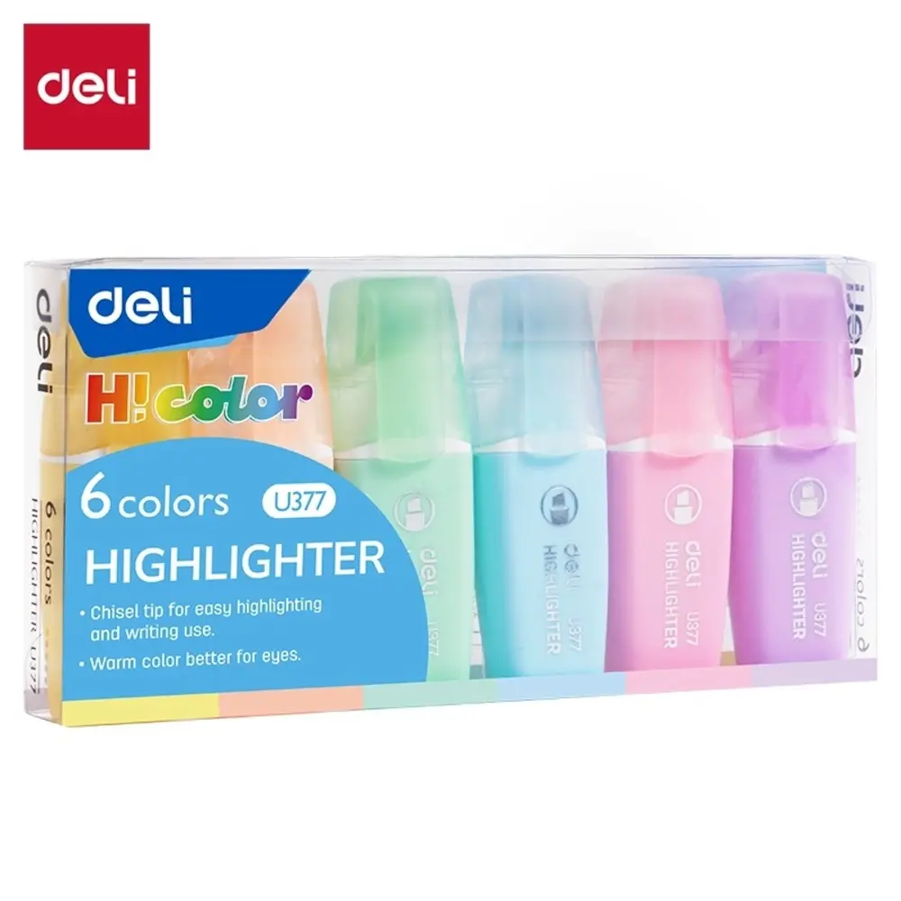 Fluorescent Surligneur Deli Mini Eu377 6 Couleurs