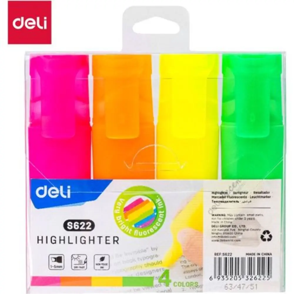 Jeu de 4 Fluorescent Deli ES622