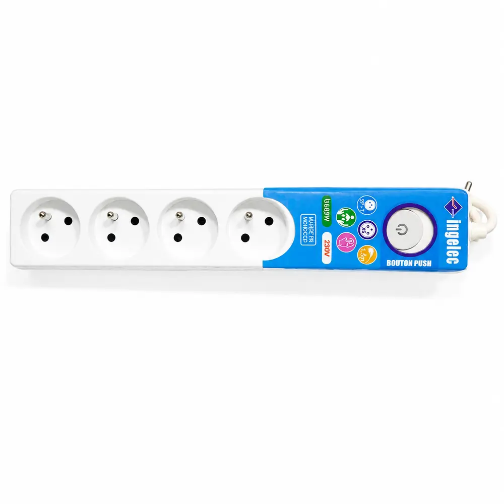 Multiprise Rallonge Electrique 5 Prises Ingelec 3M