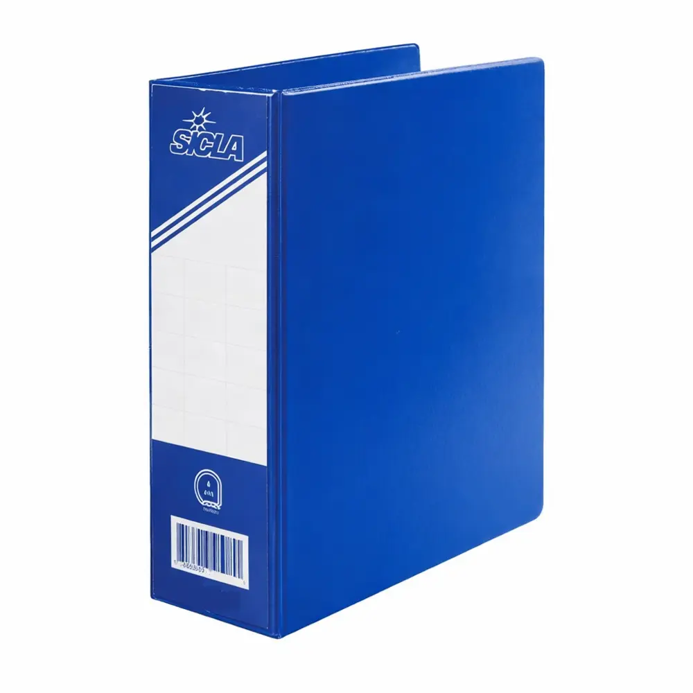 Classeur 4 Anneaux 36x26 Person. 8 CM Sicla Bleu