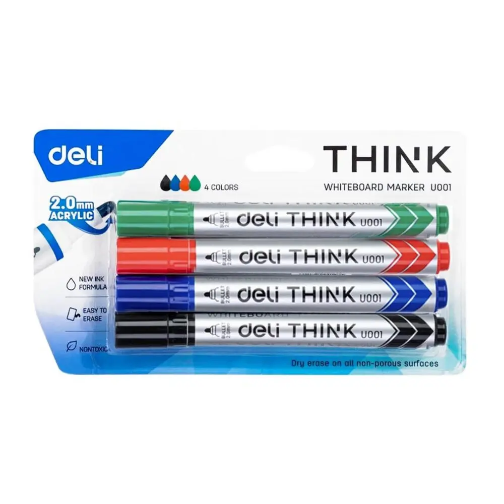 Jeu 4 Marqueur Tableau Deli Think EU00101