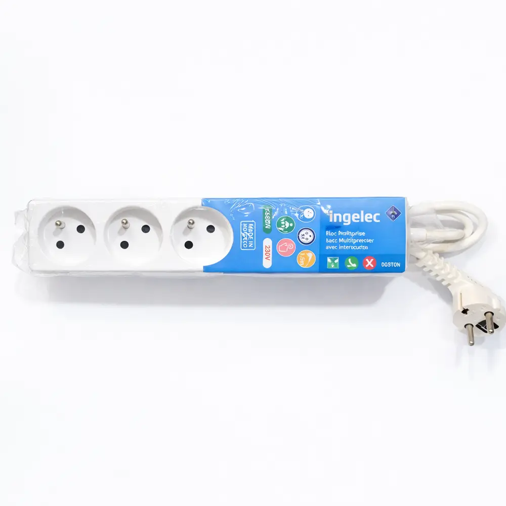 Multiprise Rallonge Electrique 4 Prises Ingelec 3M