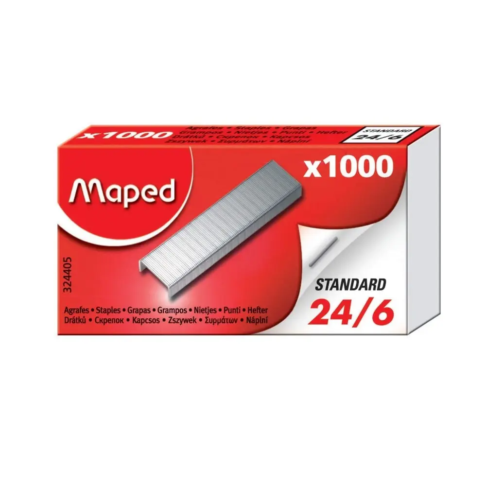 Boite Agrafes Maped 24/6 1000 Staples