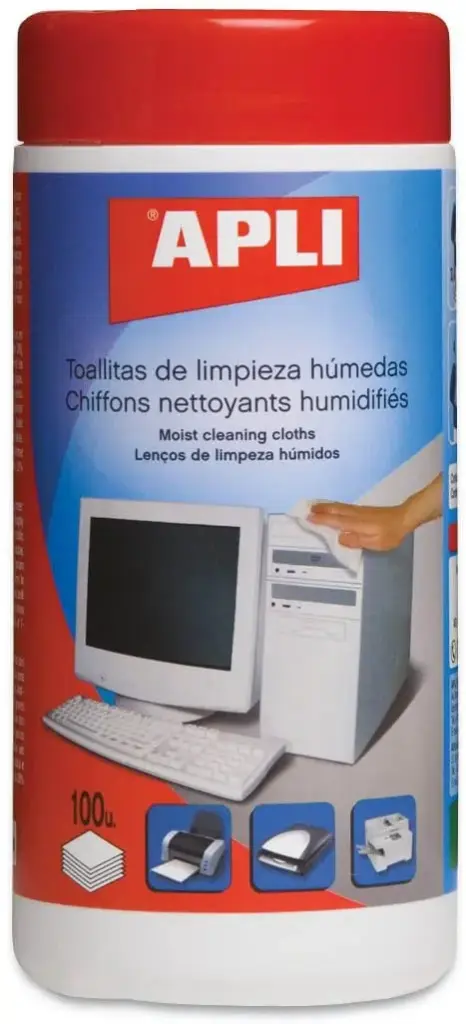 Boite Chiffons APLI Lingettes nettoyantes toutes surfaces - 100 unités