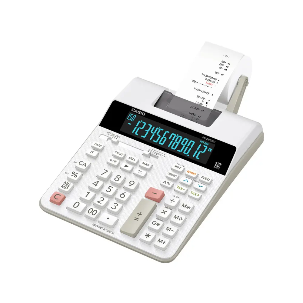 Calculatrice Casio FR2650RC White Printer