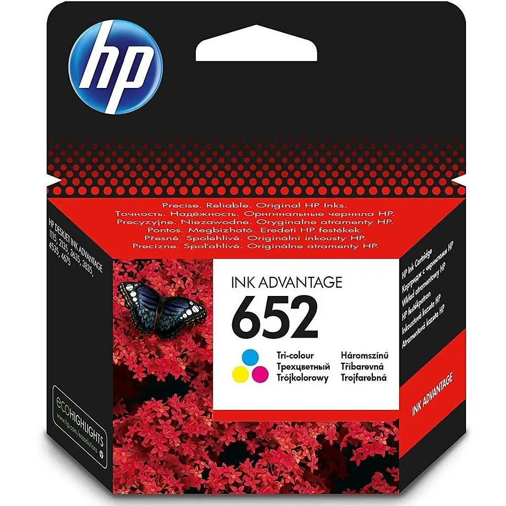 Cartouche HP 652 Couleur (F6V24AE)