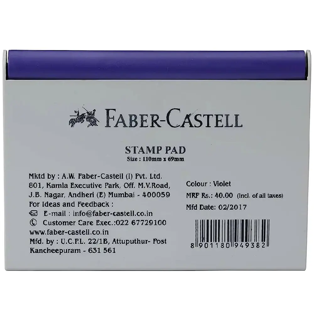 Encreur A Tompon Faber Castell Stamp Pad Bleu 494951