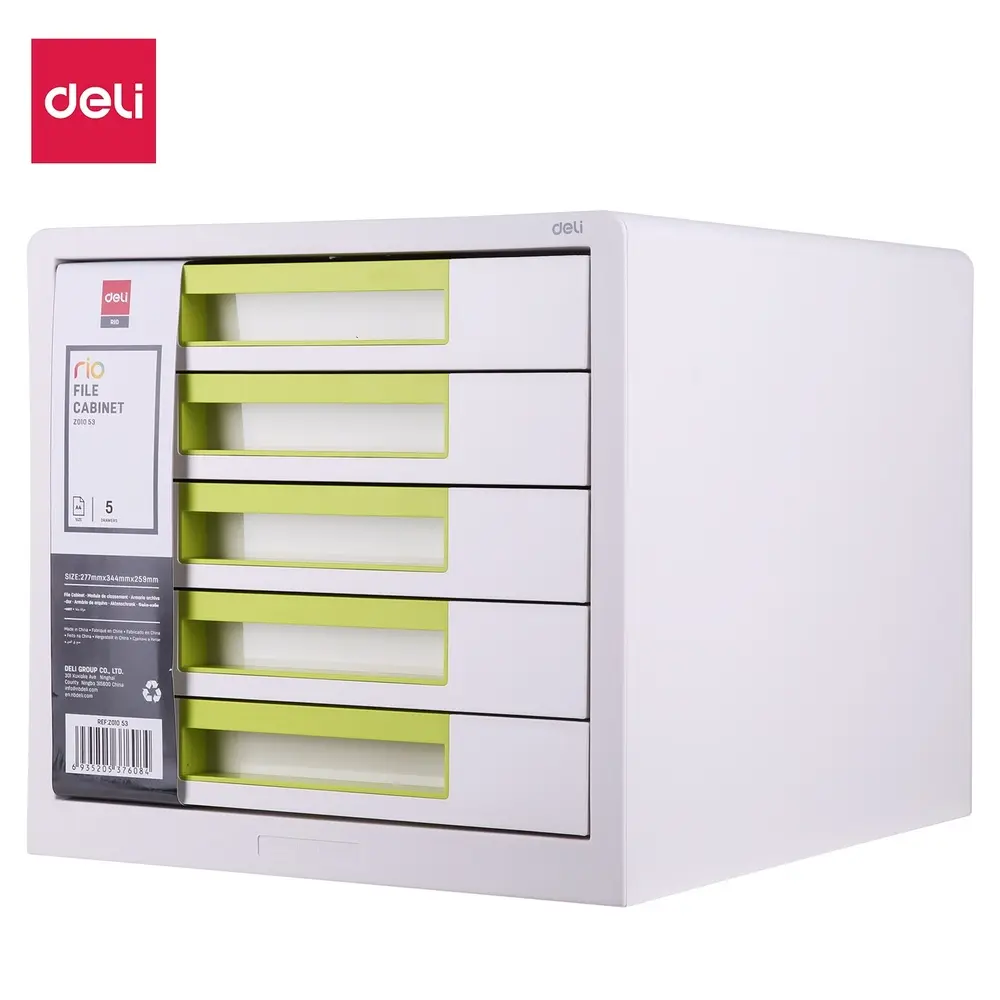 Module De Classement Deli 5 Tiroirs EZ01053 Blanc/Vert