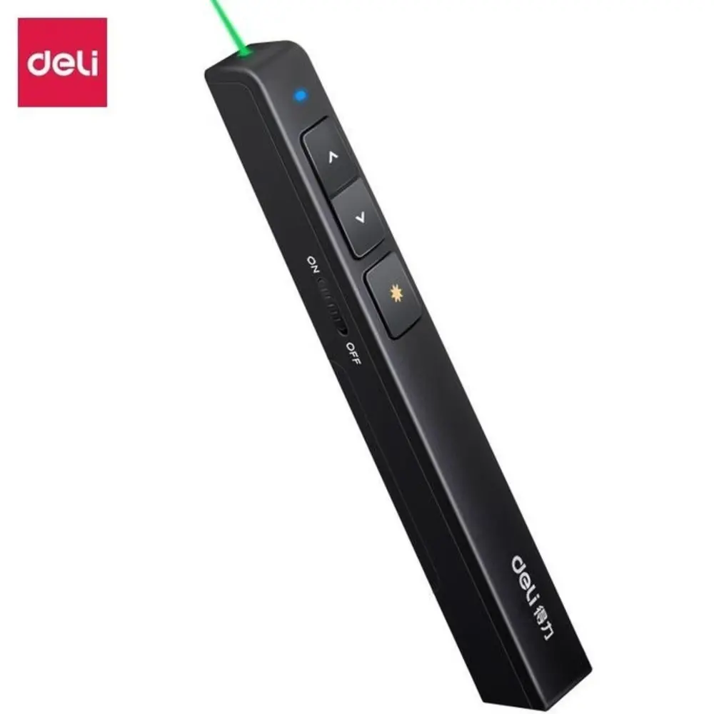Stylo Présentation Wireless Remote Laser Pen Deli 2808P