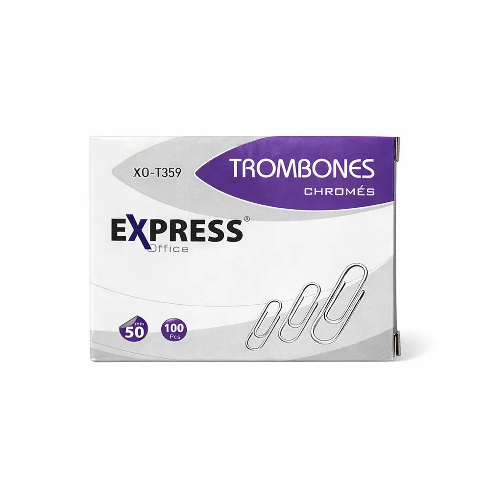 Boite Trombones Chromés 50mm Express