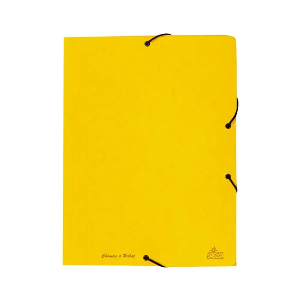 Chemise A Rabat Elastique Cartonnée 32/42 Jaune