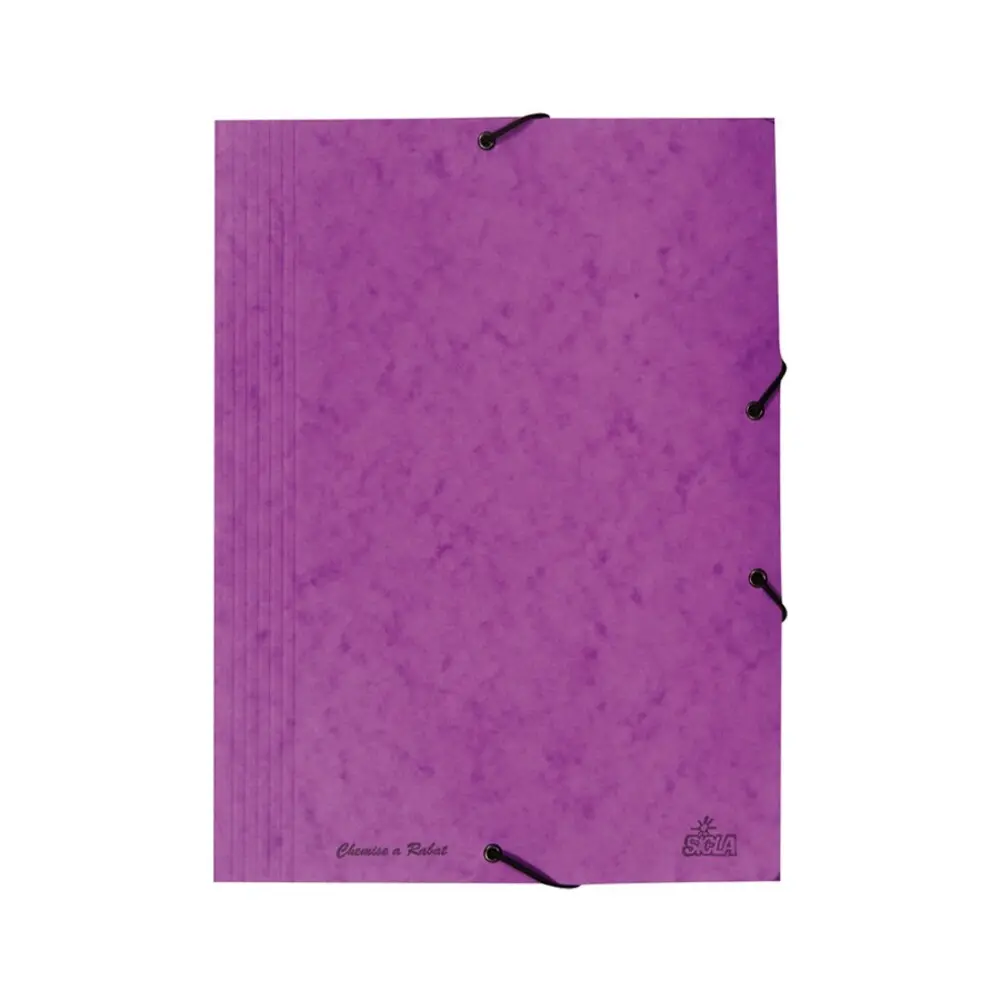 Chemise A Rabat Elastique Cartonnée 32/42 Mauve