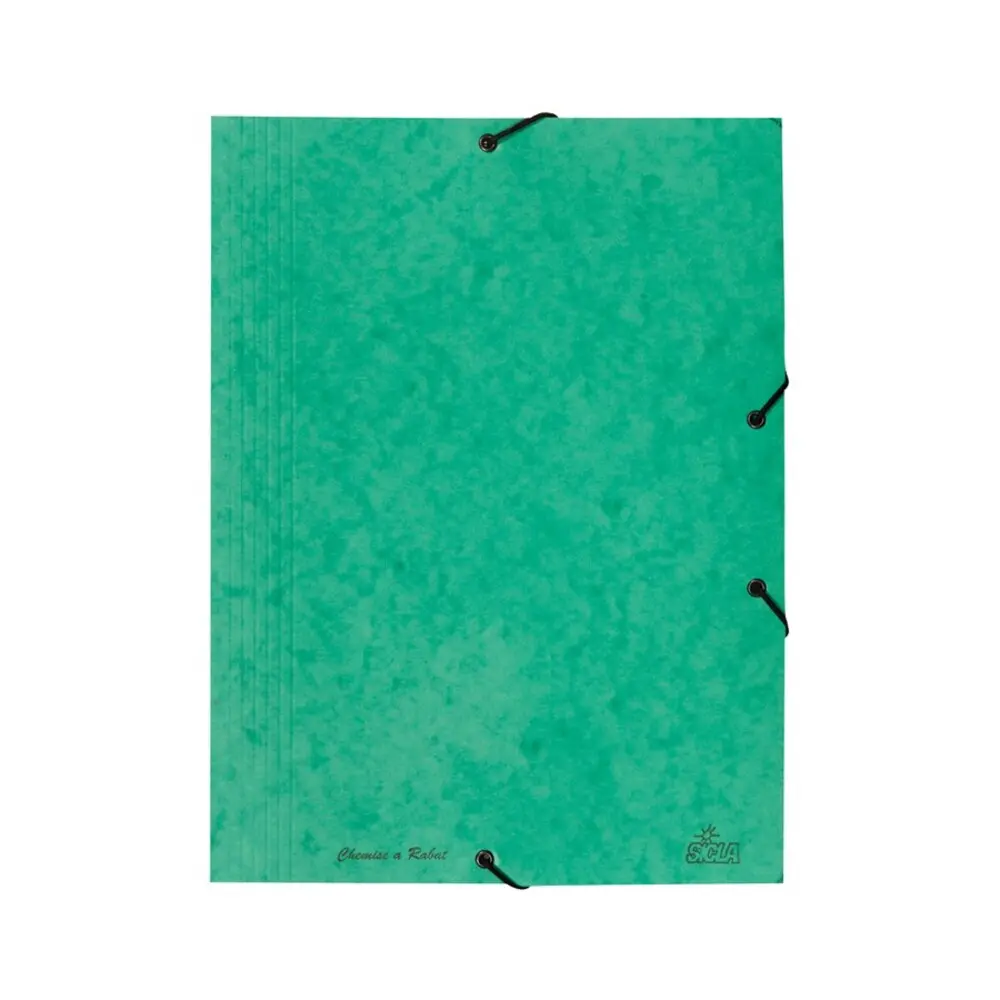 Chemise A Rabat Elastique Cartonnée 32/42 Vert