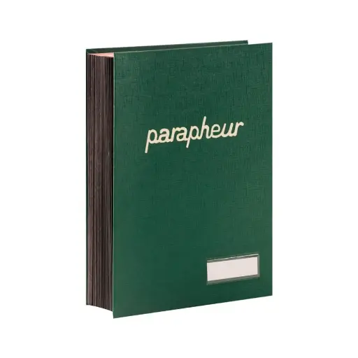 [001062] Parapheur Sicla Simili 18 Volets Vert