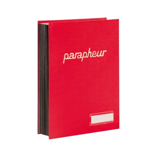 [001076] Parapheur Sicla Simili 25 Volets Rouge