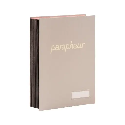 [001074] Parapheur Sicla Simili 25 Volets Gris