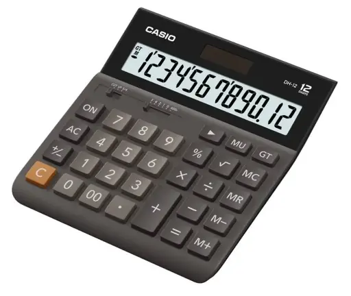 [DH-12-BK-W-DH] Calculatrice Casio DH-12-BK-W-DH
