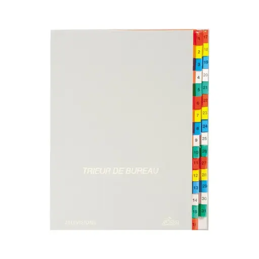 [001051] Trieur De Bureau Numérique 31 Simili Sicla Gris