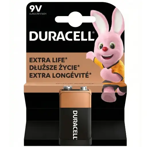 [6LR61/MN1604] Pile Duracell 9V Extra Life 6LR61/MN1604