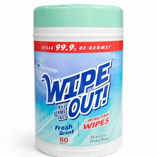 [ART9599] Boite Lingettes Anti-Bactérienne Wipe Out 