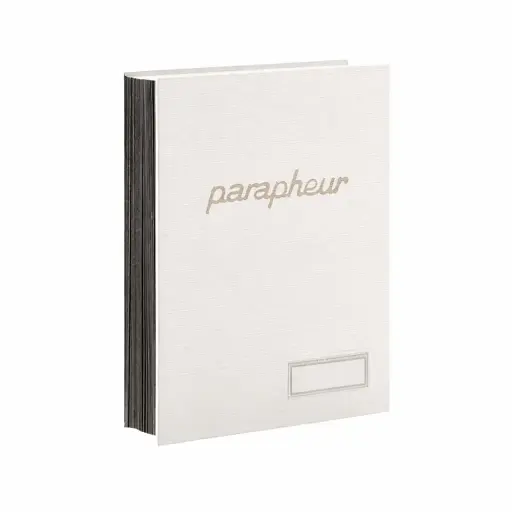 [001040] Parapheur Sicla Simili 18 Volets Blanc
