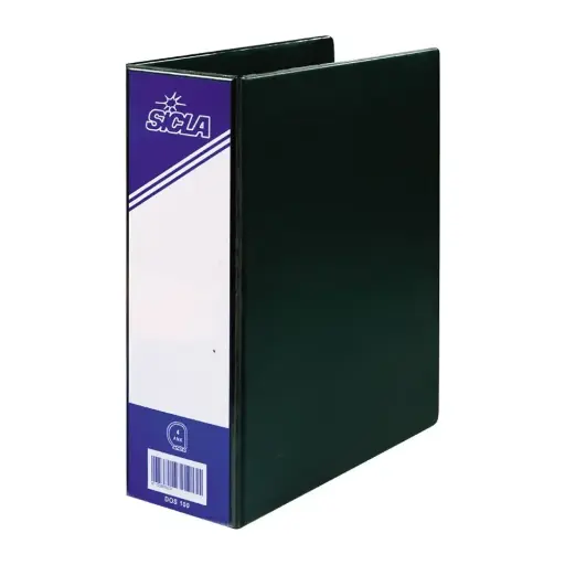 [D22] Classeur 4 Anneaux 36x26 Person. 8 CM Sicla Vert