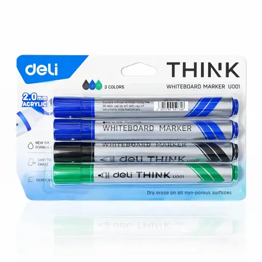 [EU00101-2] Jeu 4 Marqueur Tableau Deli Think EU00101 