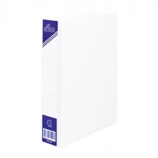 [D15] Classeur 2 Anneaux 36x26 Person. 4 CM Sicla Blanc 