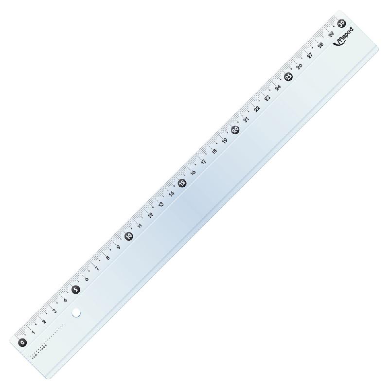 Regle 3A 30 CmTransparente