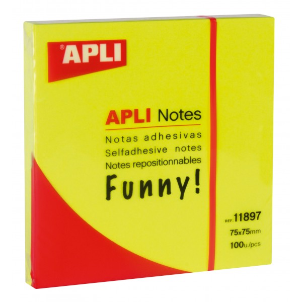 Post-IT Apli 75/75mm  Fluo