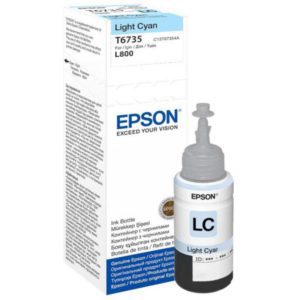 Bouteille d'encre Epson 673 (T6735) Cyan Clair