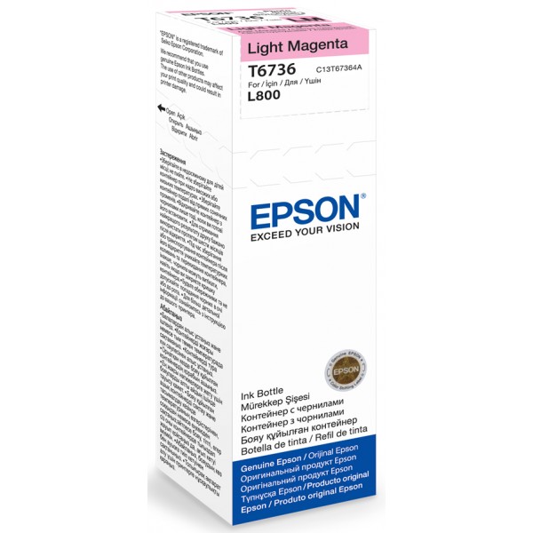 Bouteille d'encre Epson 673 (T6736) Magenta Clair