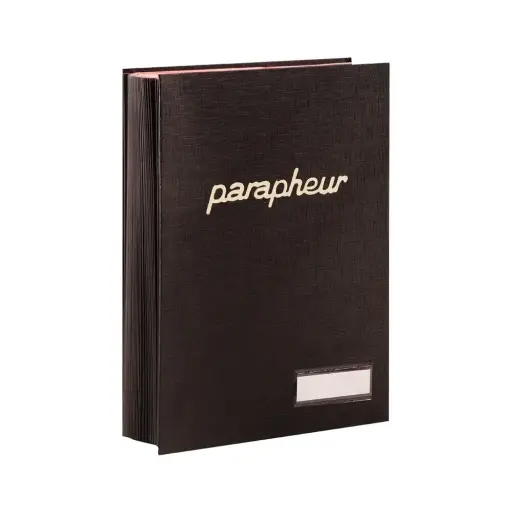 [001075] Parapheur Sicla Simili 25 Volets Noir