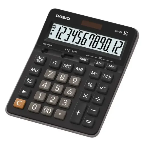 [GX-12B-BK] Calculatrice Casio Gx-12B-BK-W-DC 12 Digits