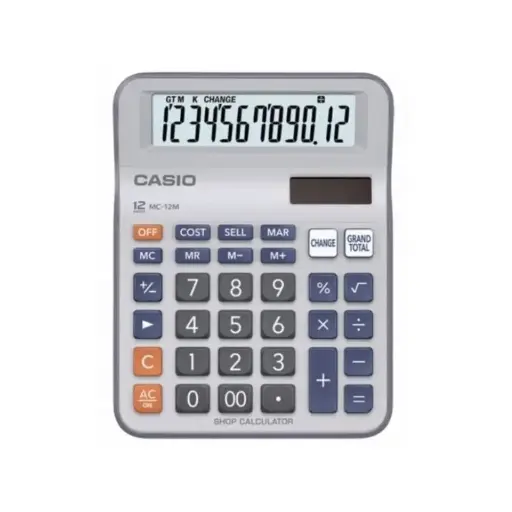[MC-12M-W-DP] Calculatrice Casio MC-12M-W-DP
