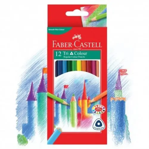 [115853] Paquet 12 Crayons De Couleur Faber Castell  115853