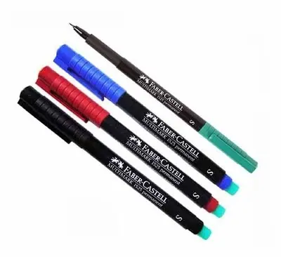 [FC1513046] Set 4 Feutre Faber Castell MultiMark Permanent F (NBVR) 1513
