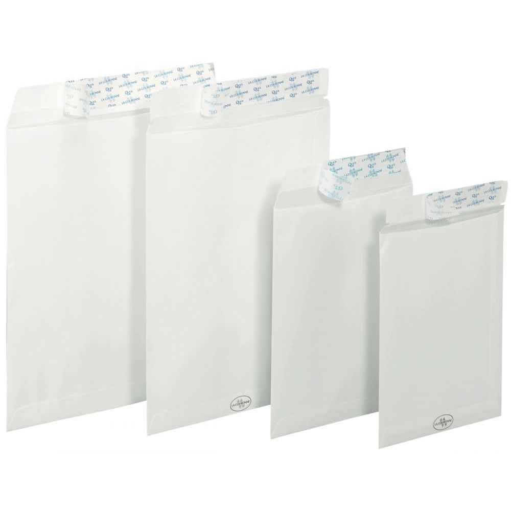 Paquet 250 Pochettes 360/260 Blanches Autocollantes 100gr