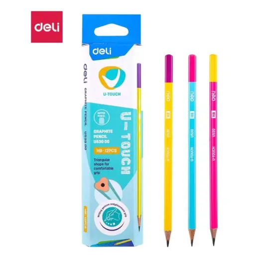 [EU53000] Boite 12 Crayon Deli HB2 EU53000