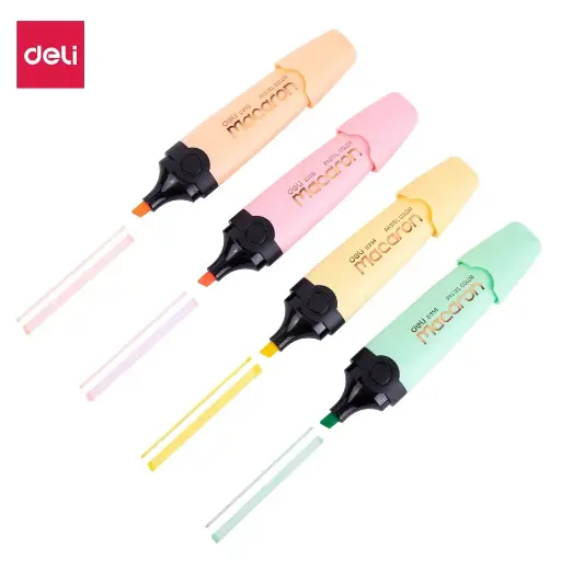 [U356] Jeu 4 Fluorescent Deli Macaron Pastel Color U356