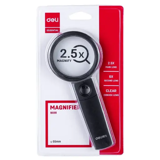 [E9091] Loupe Deli E9091 60Mm 2.5x